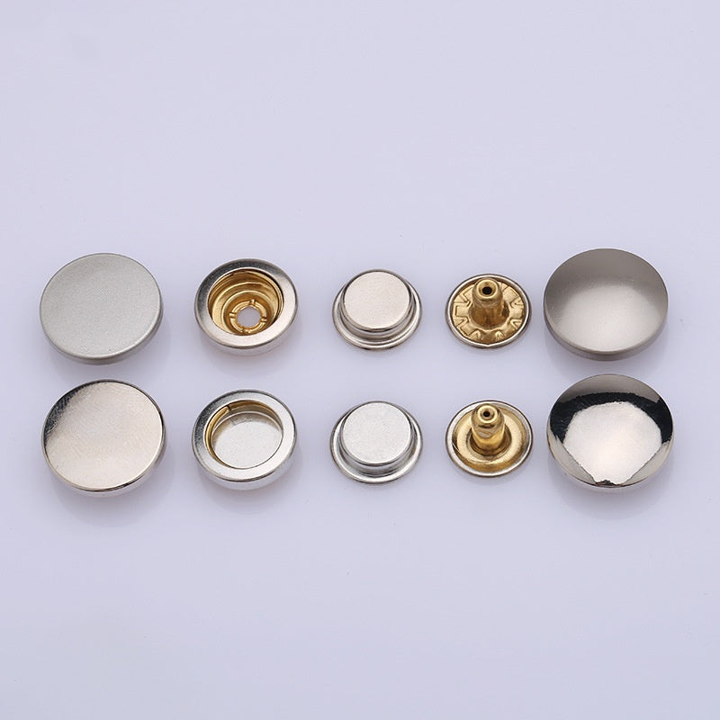 Factory Custom Metal Button 5 Parts Metal Snap Button for Wallet/clothing