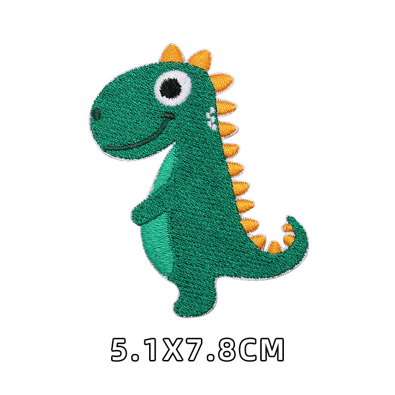 new self sticker embroidery cute cartoon dinosaur baby Patch for kid clothes decoration-194