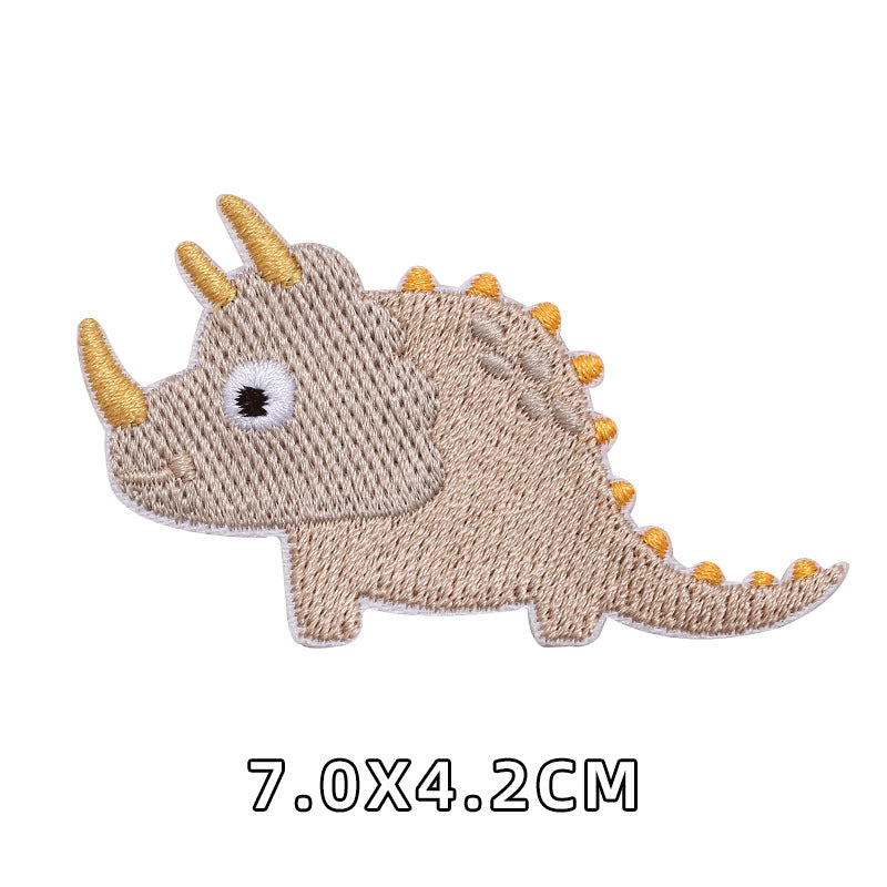 new self sticker embroidery cute cartoon dinosaur baby Patch for kid clothes decoration-194