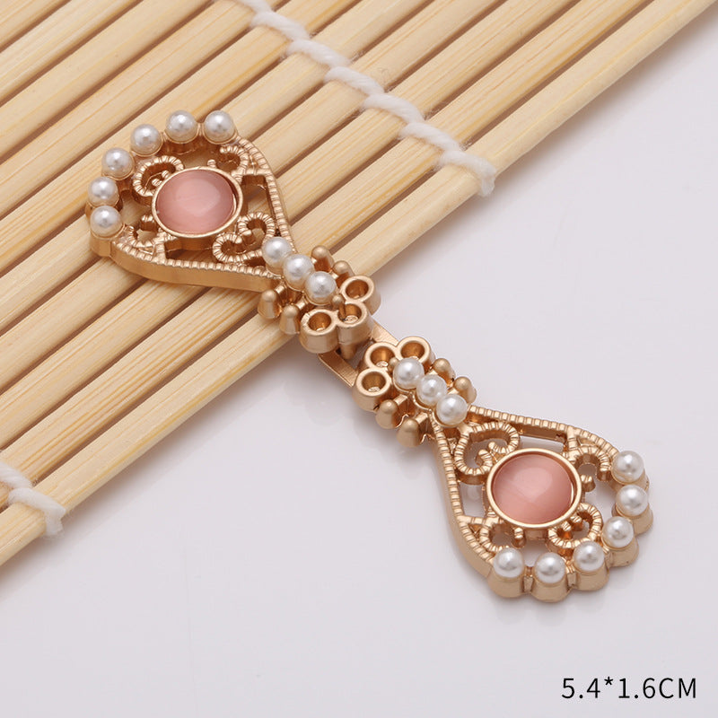 Waist retraction Daisy flower button metal disc button mother button retro Chinese style cheongsam jeans waist retraction magic-195