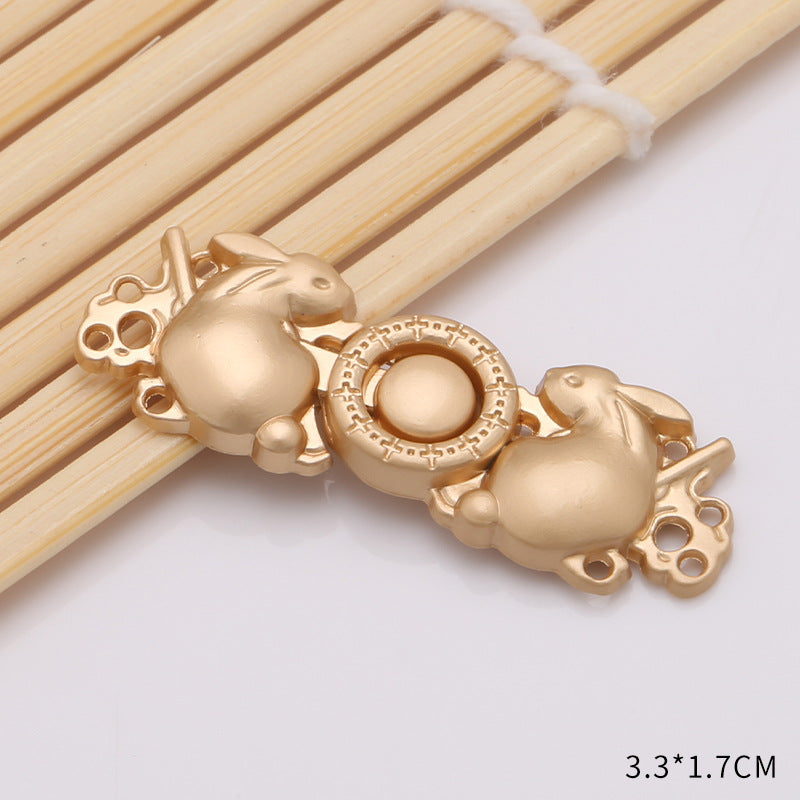 Waist retraction Daisy flower button metal disc button mother button retro Chinese style cheongsam jeans waist retraction magic-195