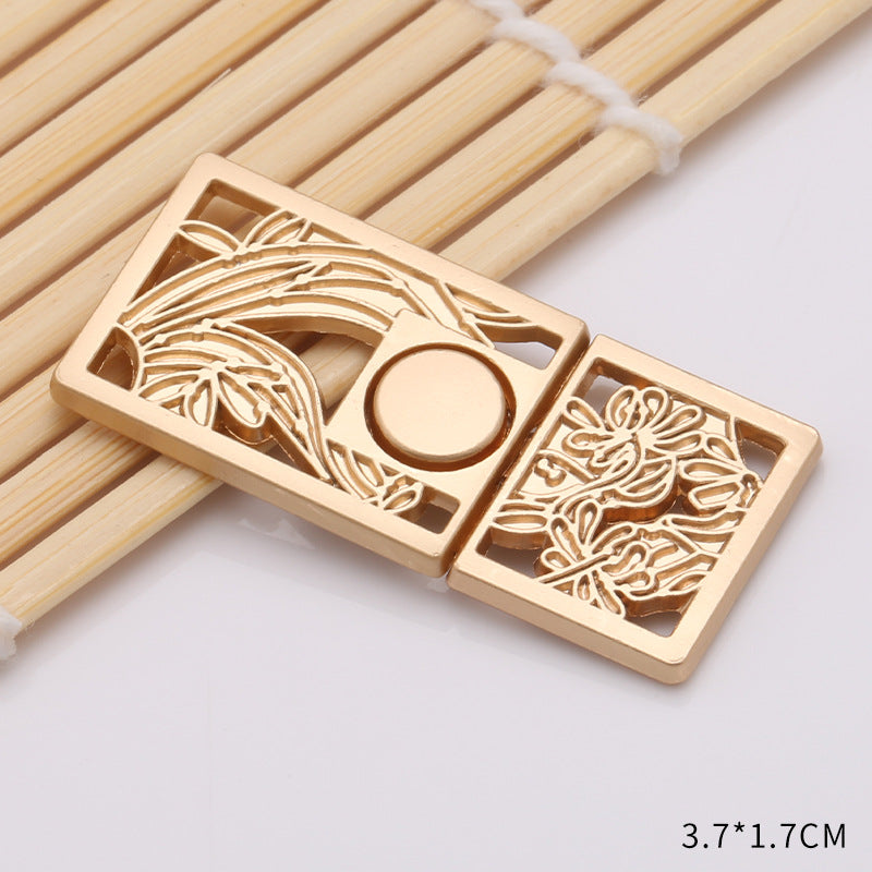Waist retraction Daisy flower button metal disc button mother button retro Chinese style cheongsam jeans waist retraction magic-195