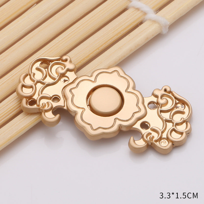 Waist retraction Daisy flower button metal disc button mother button retro Chinese style cheongsam jeans waist retraction magic-195
