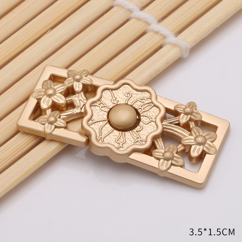 Waist retraction Daisy flower button metal disc button mother button retro Chinese style cheongsam jeans waist retraction magic-195