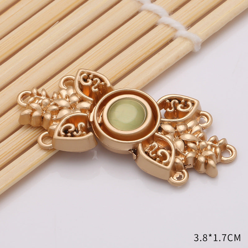 Waist retraction Daisy flower button metal disc button mother button retro Chinese style cheongsam jeans waist retraction magic-195