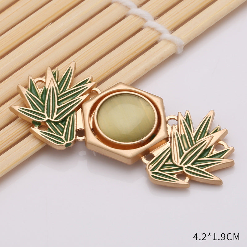 Waist retraction Daisy flower button metal disc button mother button retro Chinese style cheongsam jeans waist retraction magic-195