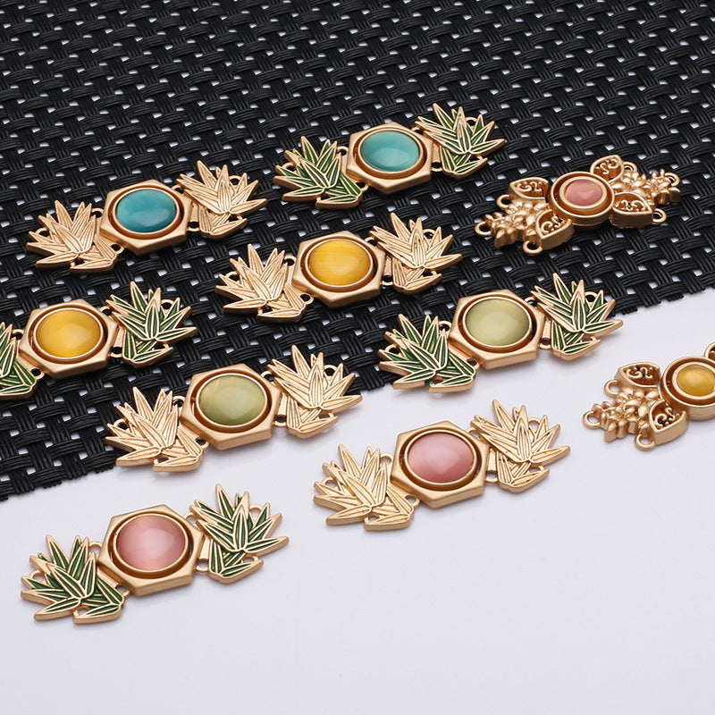Waist retraction Daisy flower button metal disc button mother button retro Chinese style cheongsam jeans waist retraction magic-195