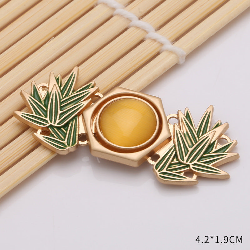 Waist retraction Daisy flower button metal disc button mother button retro Chinese style cheongsam jeans waist retraction magic-195