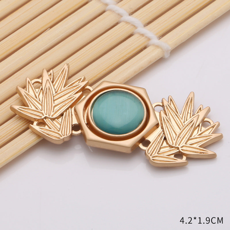 Waist retraction Daisy flower button metal disc button mother button retro Chinese style cheongsam jeans waist retraction magic-195