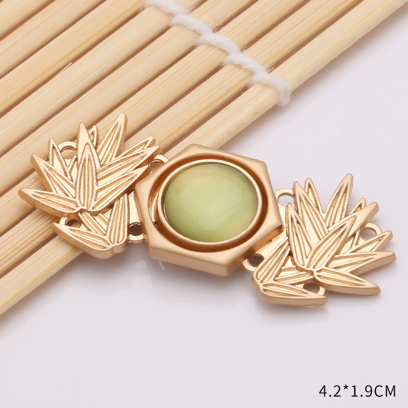 Waist retraction Daisy flower button metal disc button mother button retro Chinese style cheongsam jeans waist retraction magic-195