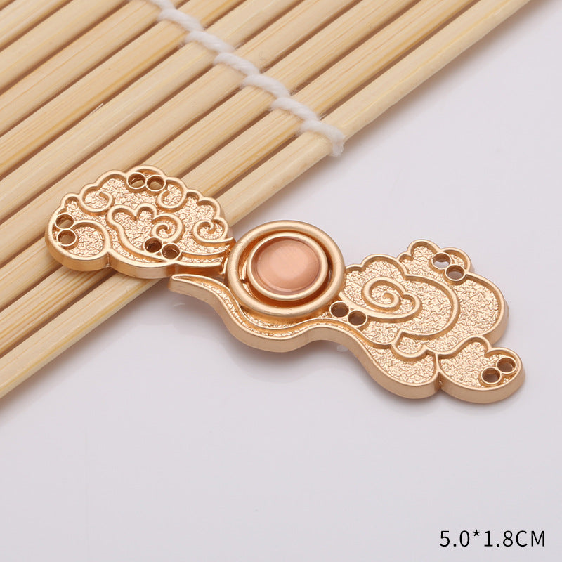Waist retraction Daisy flower button metal disc button mother button retro Chinese style cheongsam jeans waist retraction magic-195