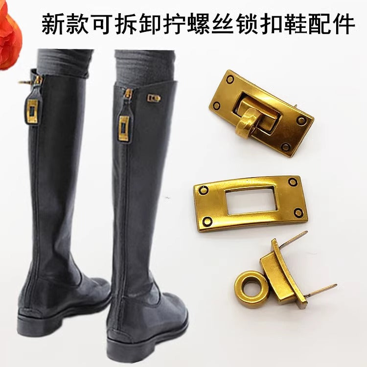 Wholesale Fashion shoes Hardware Accessories Lock for Metal shoes Lock Twist Lock-53