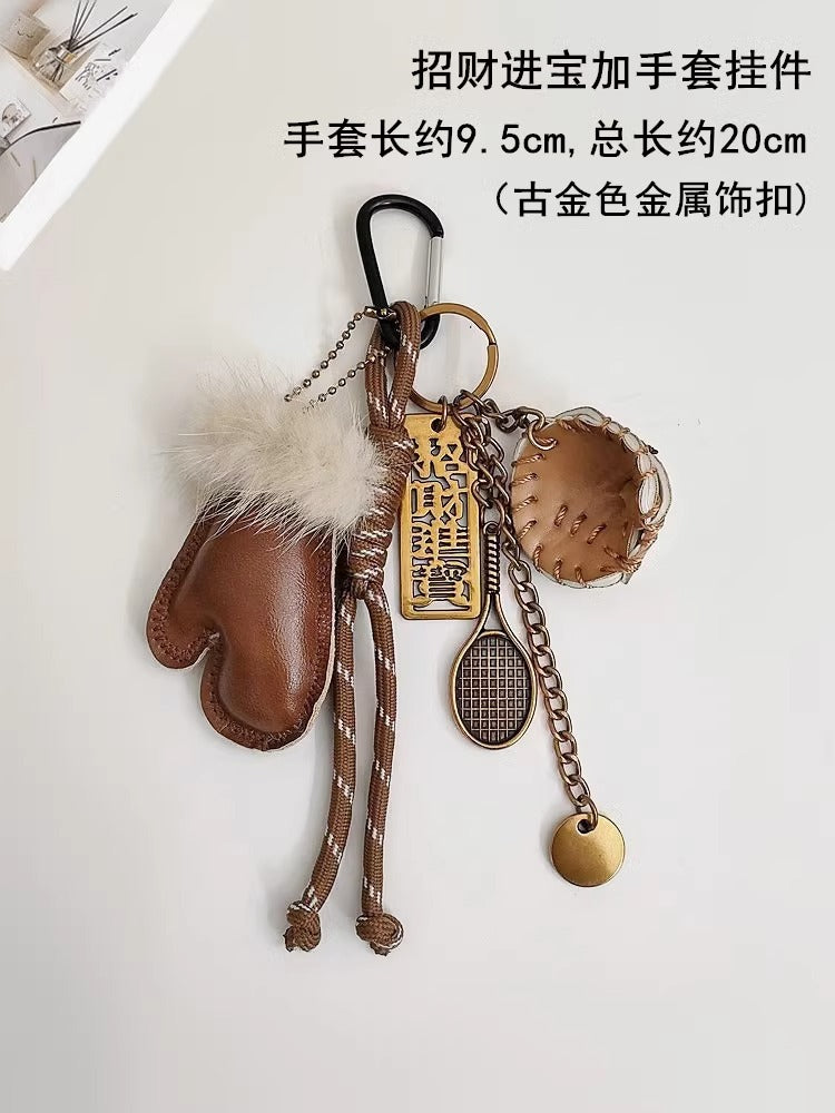 Cute Soda Bread Keychain Korean Ins Bag Miu Keychain Pendant Chocolate Keychain Decorative Chain-20