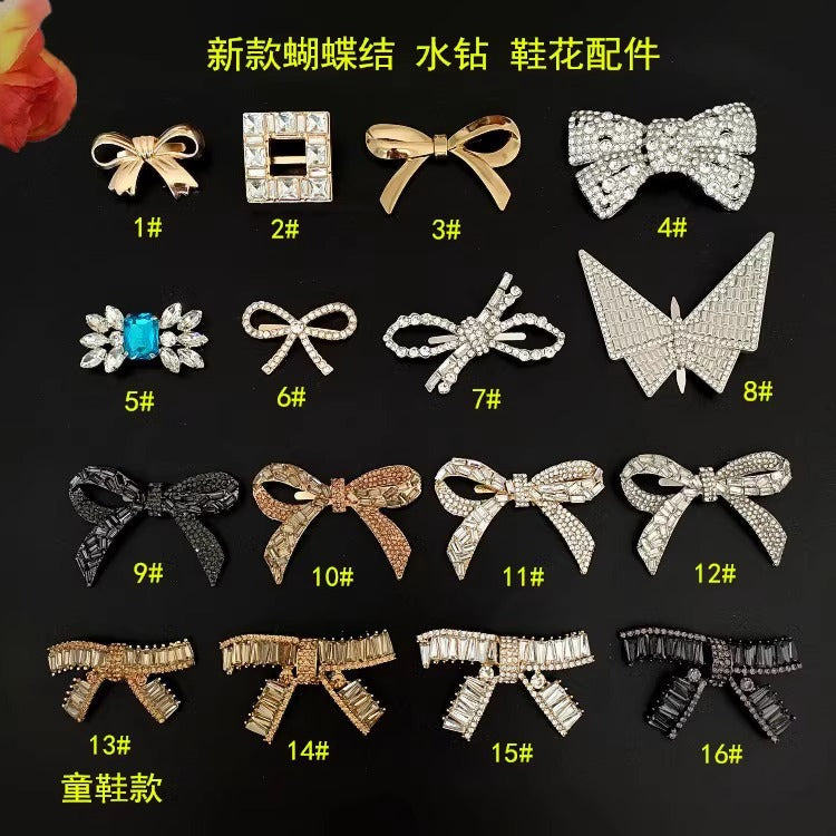 New Wedding Boots High Heels Accessories Decorative Accessories Detachable Flower Shoes Buckles Upper Shoes Accessories-43