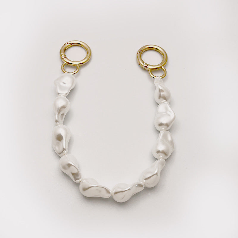 2024 Wholesale Cartoon Cheap Handmade Beads Bracelet Acrylic Beaded Keychain Beaded Mobile Phone Charm For Car Bag Accessories-20