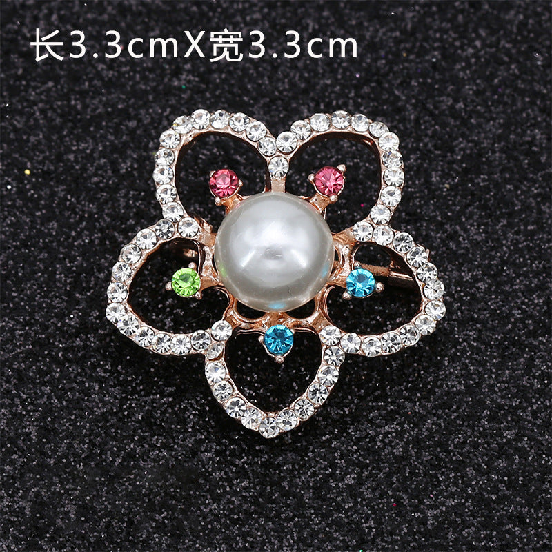 Created Crystal Brooch Fancy Vintage Style Flower Brooch Pin for Women, girls, ladies-200