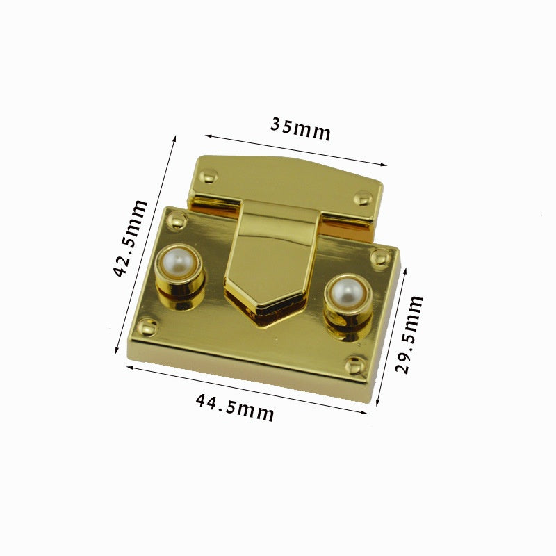 Parts Turn Lock Handbag Accessories Hot-sale Fashion Polishing Classy Metal for Bag Design Satchel Decorative Metal -200