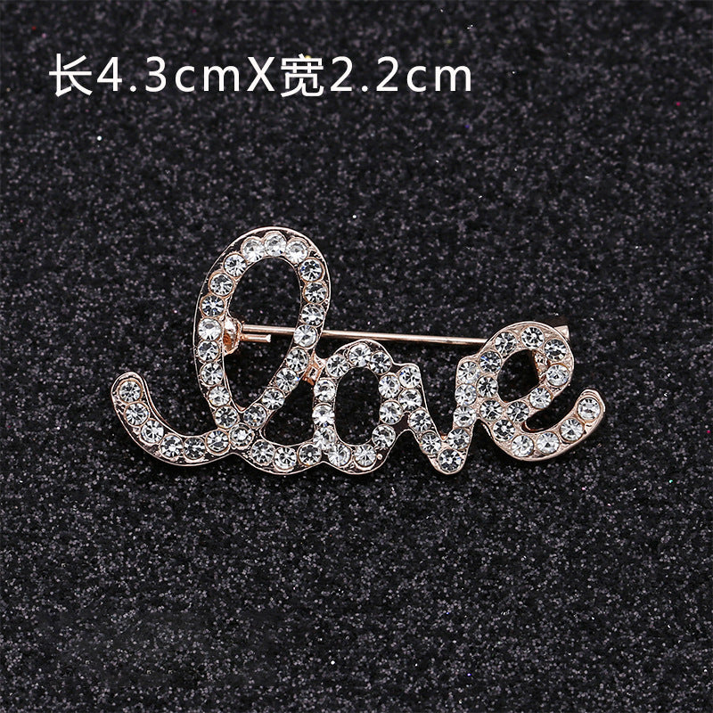 Created Crystal Brooch Fancy Vintage Style Flower Brooch Pin for Women, girls, ladies-200