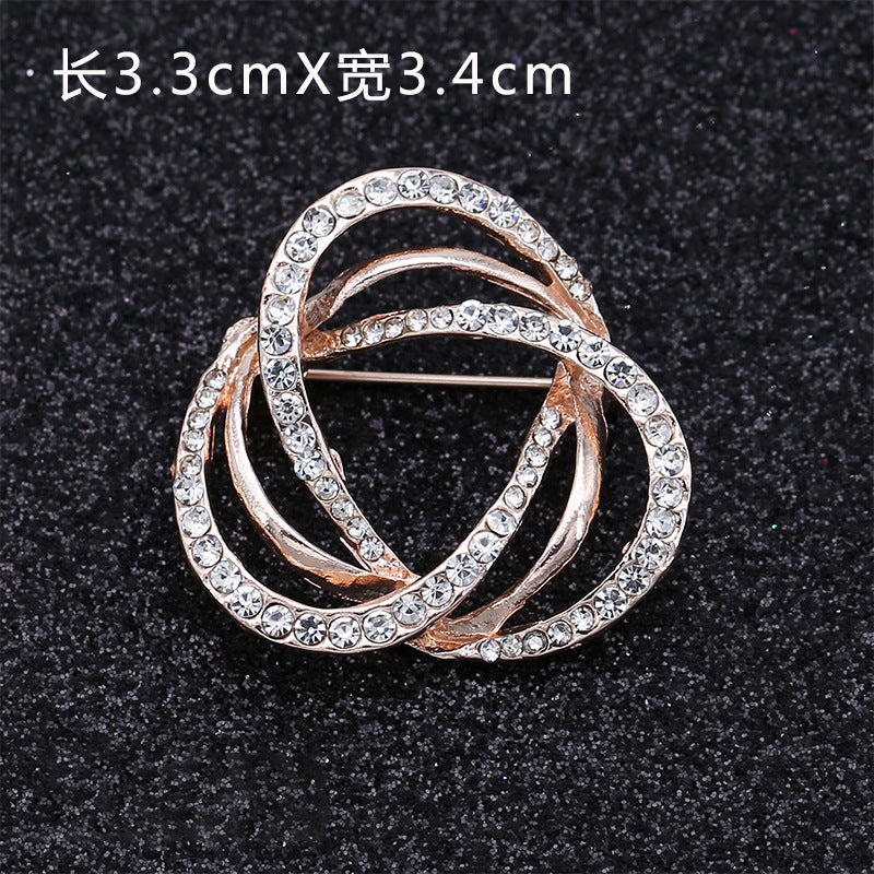 Created Crystal Brooch Fancy Vintage Style Flower Brooch Pin for Women, girls, ladies-200