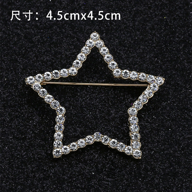 Created Crystal Brooch Fancy Vintage Style Flower Brooch Pin for Women, girls, ladies-200