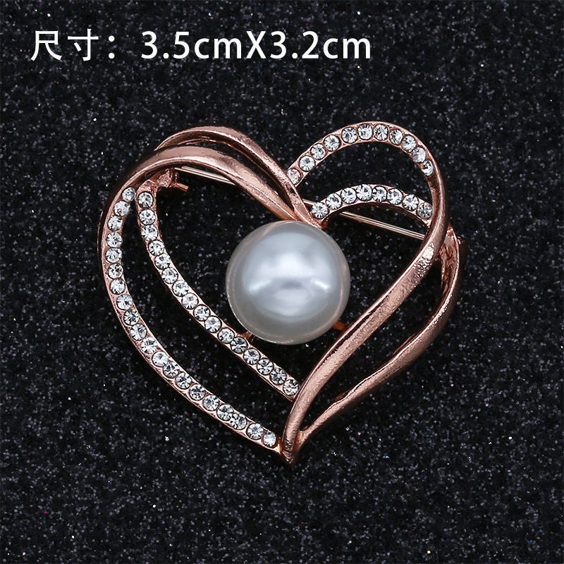 Created Crystal Brooch Fancy Vintage Style Flower Brooch Pin for Women, girls, ladies-200