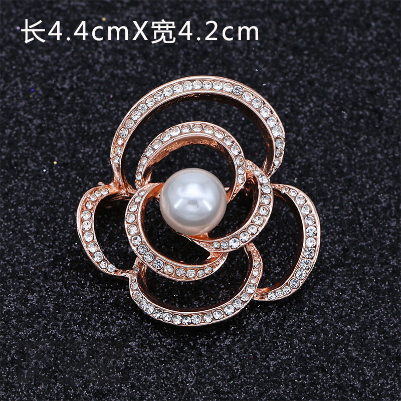 Created Crystal Brooch Fancy Vintage Style Flower Brooch Pin for Women, girls, ladies-200