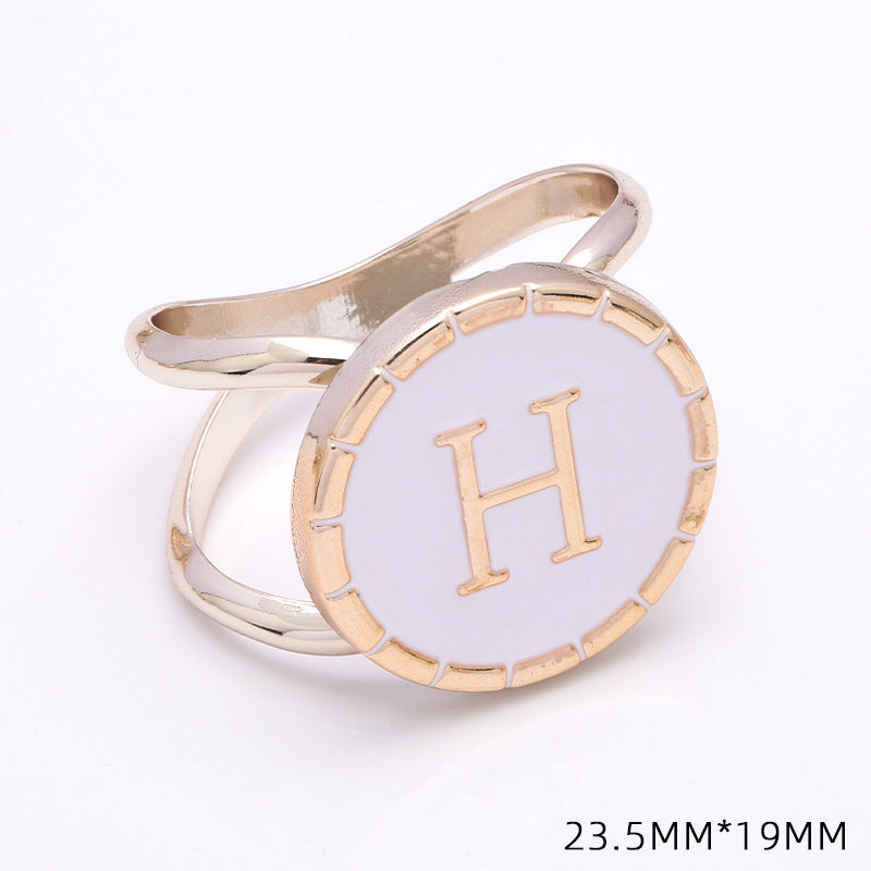 Spot Real Gold Electroplating White Orange Black Enamel Scarf Buckle Cross Bow Scarf Jewelry Scarf Shawl Buckle-49