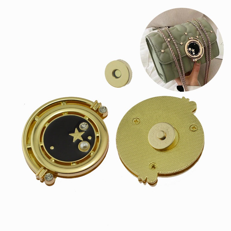 new style metal twist lock for bags high quality zinc alloy decorative lock for handbags wholesale - 204