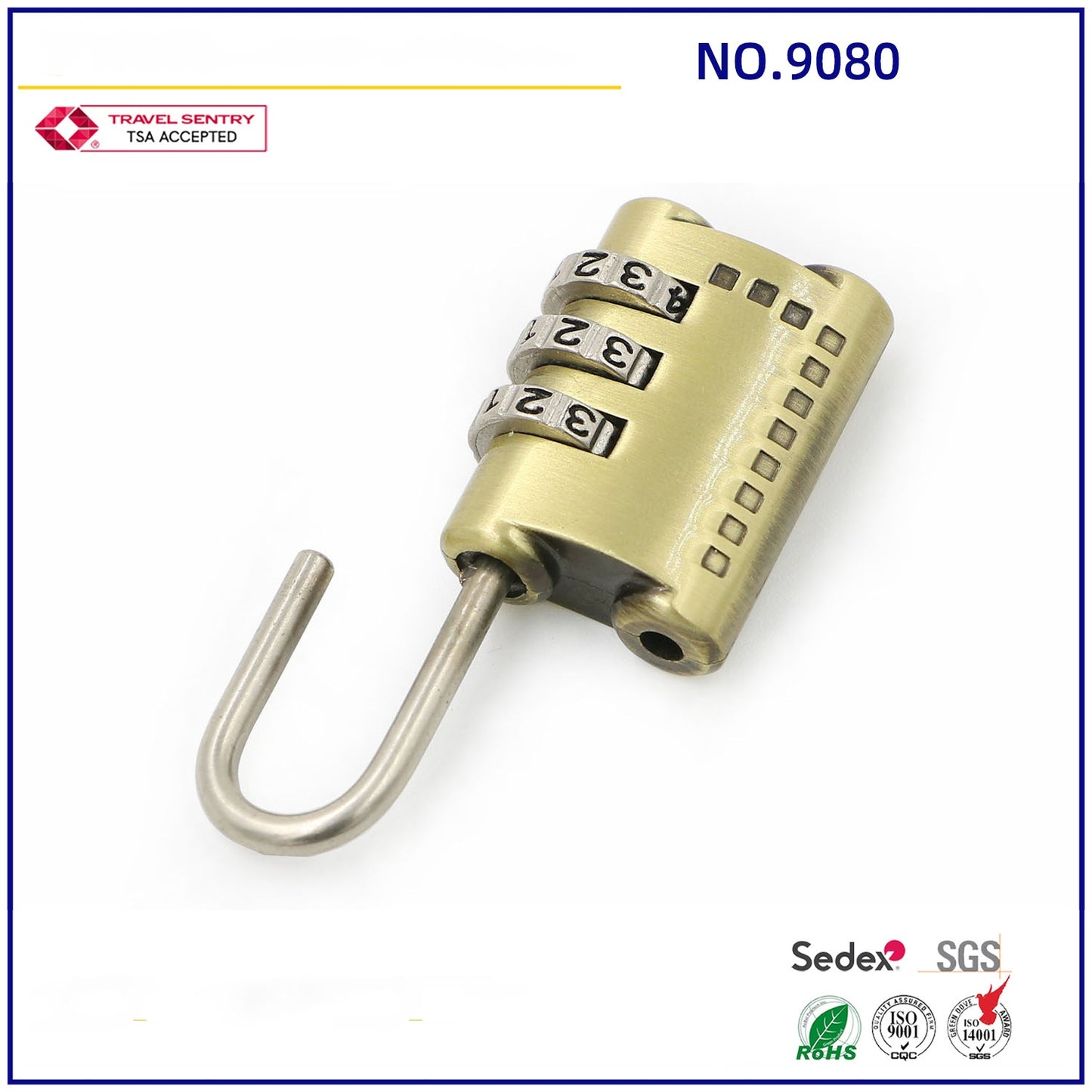 Travel Luggage Locks 3 Digit smart padlock Zinc alloy Travel Waterproof Combination Padlock-21