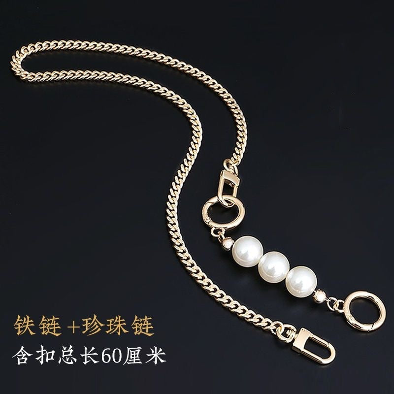 High Quality Metal Handbag Chains for Bags Accessories Purse Shoulder Handbag Chain Strap Curb Black Metal Lady Chains Bag-21