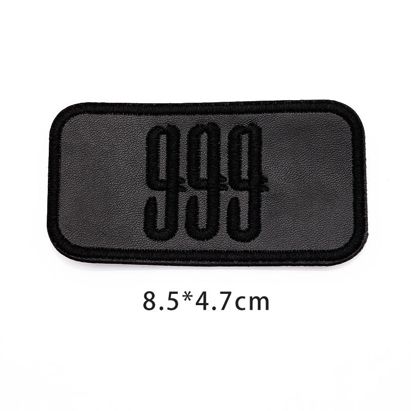 The new hot black leather embroidery patches sublimation wholesale pu cloth applique custom logo blank leather embroidery patch-21