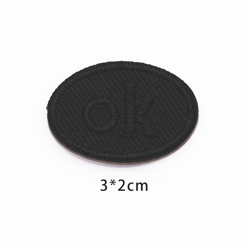 The new hot black leather embroidery patches sublimation wholesale pu cloth applique custom logo blank leather embroidery patch-21