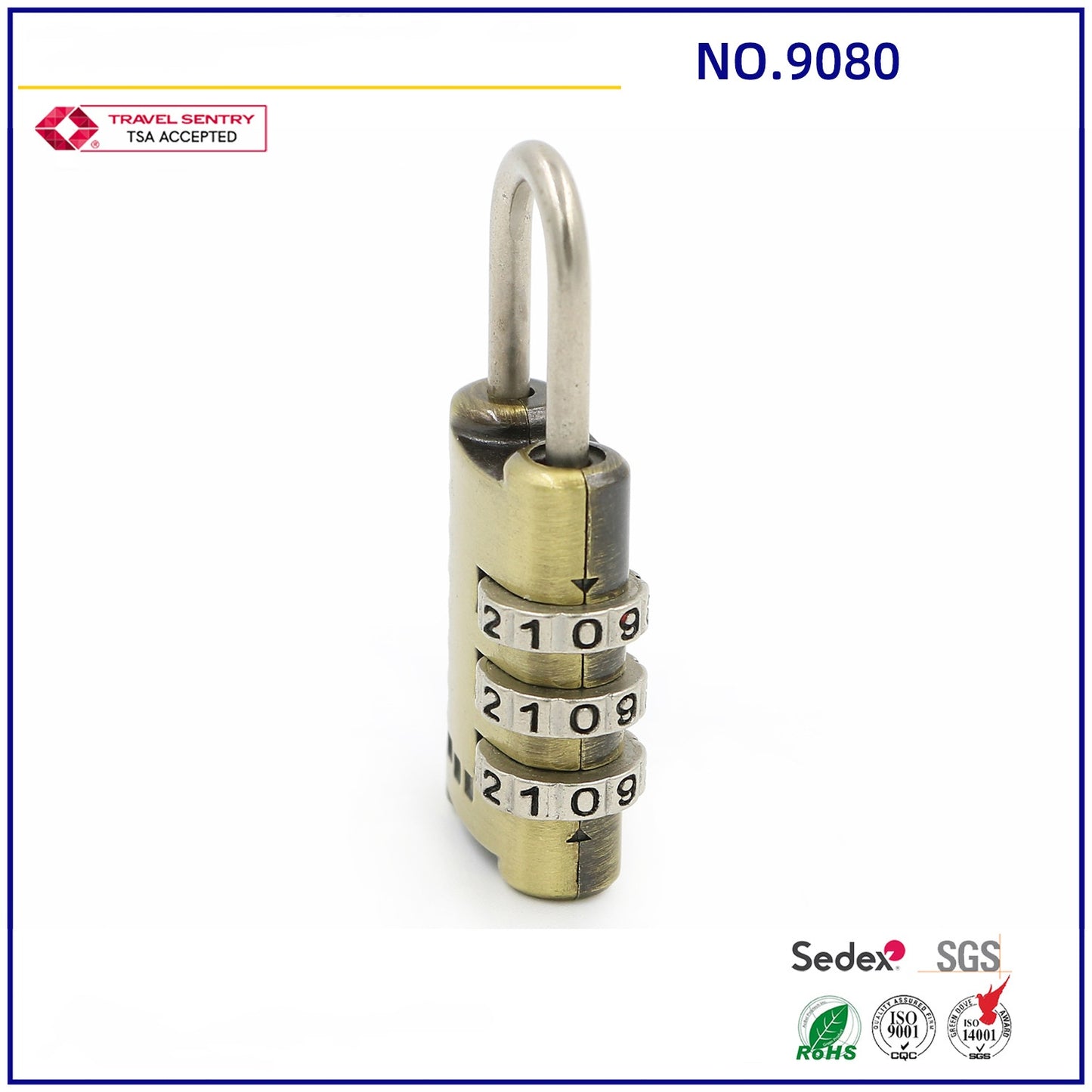 Travel Luggage Locks 3 Digit smart padlock Zinc alloy Travel Waterproof Combination Padlock-21