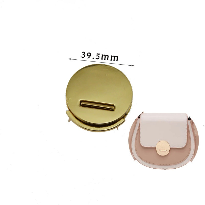 Hot sale circular push lock metal bag buckle purse accessory for handbags - 210