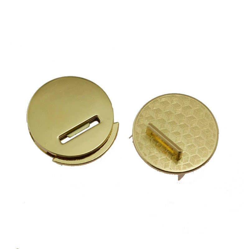 Hot sale circular push lock metal bag buckle purse accessory for handbags - 210