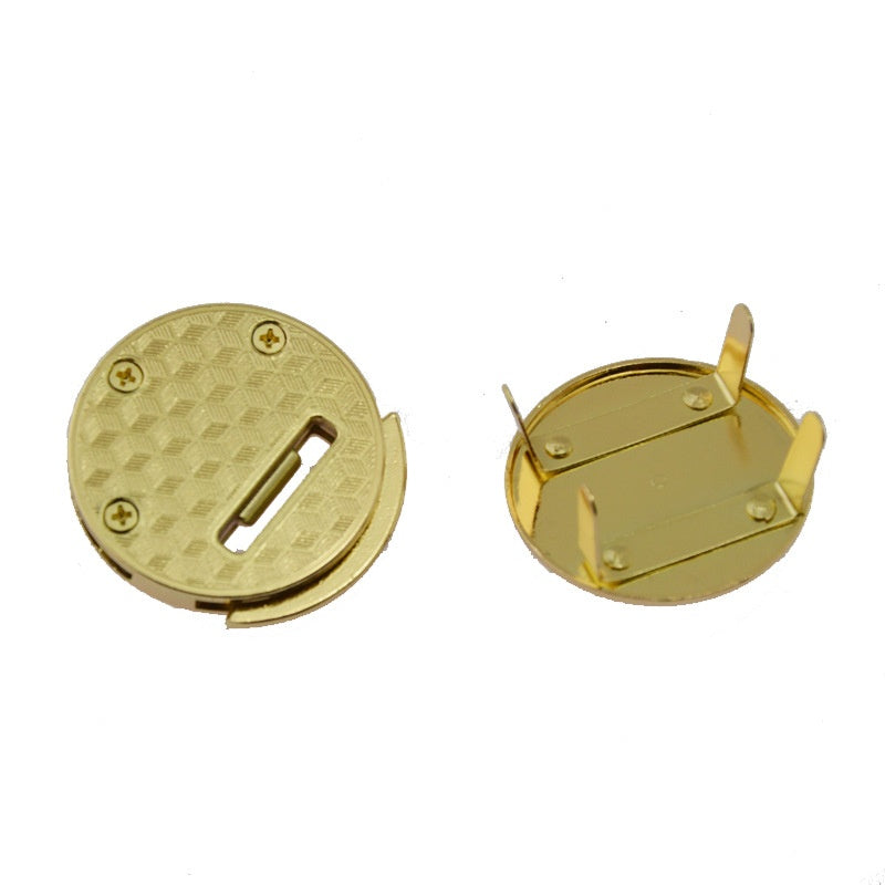 Hot sale circular push lock metal bag buckle purse accessory for handbags - 210