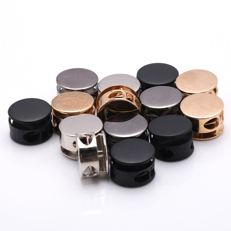 Garment accessories toggle cord adjuster stopper tali elastic cord stopper metal stopper round cord lock-211