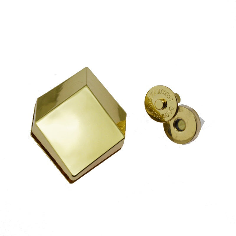 High quality magnetic lock for handbags prismatic shape lock for bags - 212