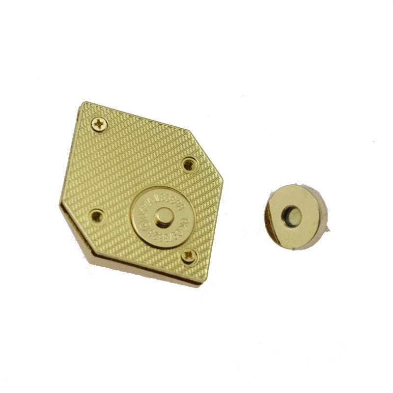 High quality magnetic lock for handbags prismatic shape lock for bags - 212