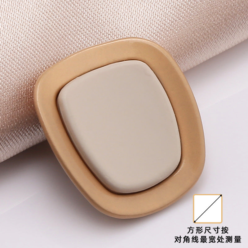 Designer Retro Irregular Shape Glossy Gold Metal Shank Button-216