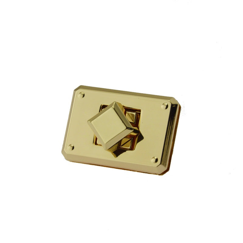 Zinc alloy square turn lock for leather bags small turn lock for bags wholesale -217