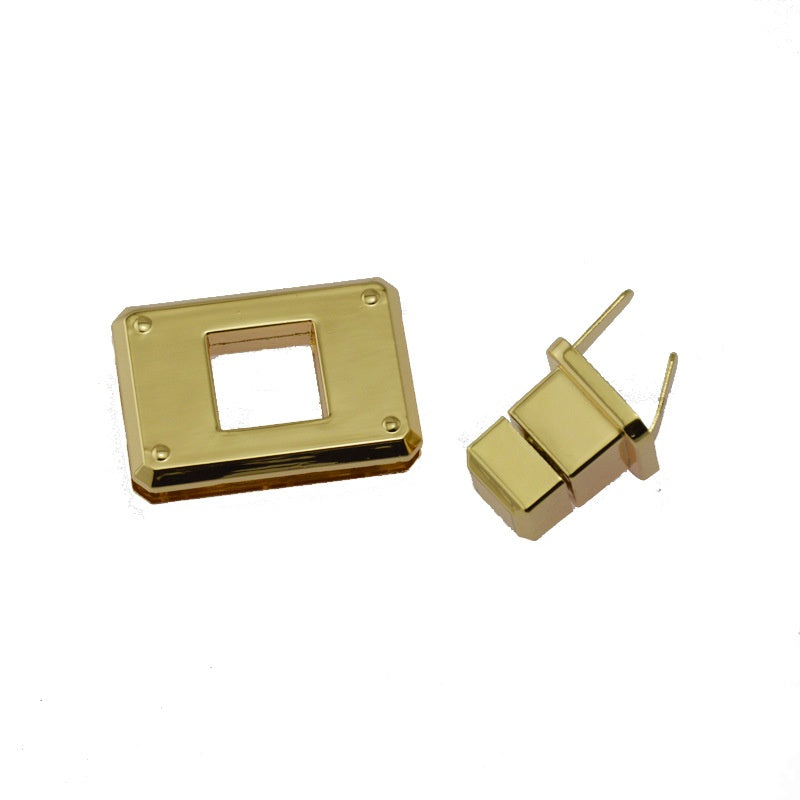 Zinc alloy square turn lock for leather bags small turn lock for bags wholesale -217