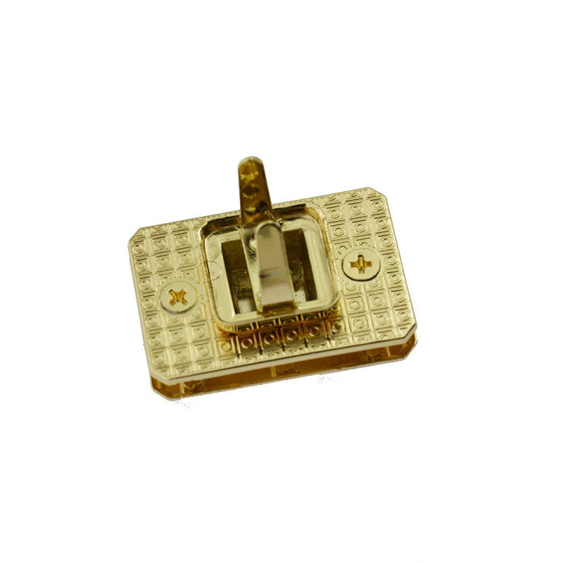 Zinc alloy square turn lock for leather bags small turn lock for bags wholesale -217