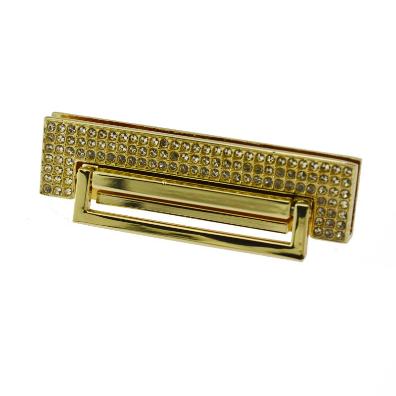 Wholesale Bag Parts and Accessories Luxury Light Gold Metal Turn Lock for Handbag Zinc Alloy Engraved Metal Twist Lock Fasteners - 218