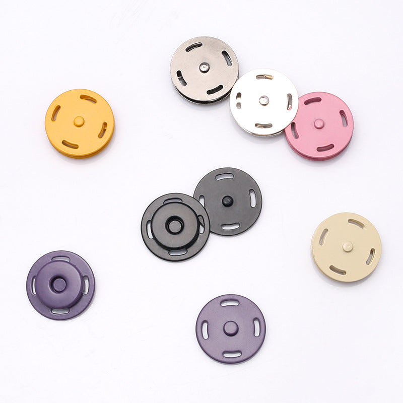 High Quality Round Two Accessories Invisible Hidden Jacket Metal Sewing Button-218