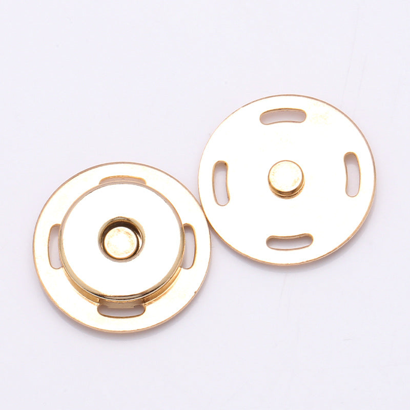 High Quality Round Two Accessories Invisible Hidden Jacket Metal Sewing Button-218