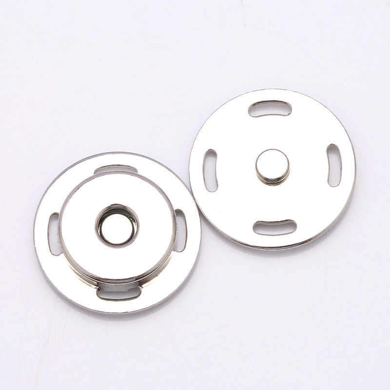 High Quality Round Two Accessories Invisible Hidden Jacket Metal Sewing Button-218