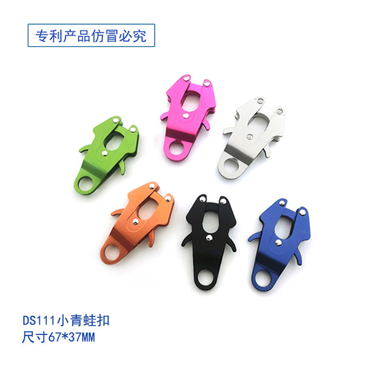 Factory dog leash Frog Clip carabiner Quick Release Tiger snap Alloy Carabiners Connectors Clip Frog Buckle-22
