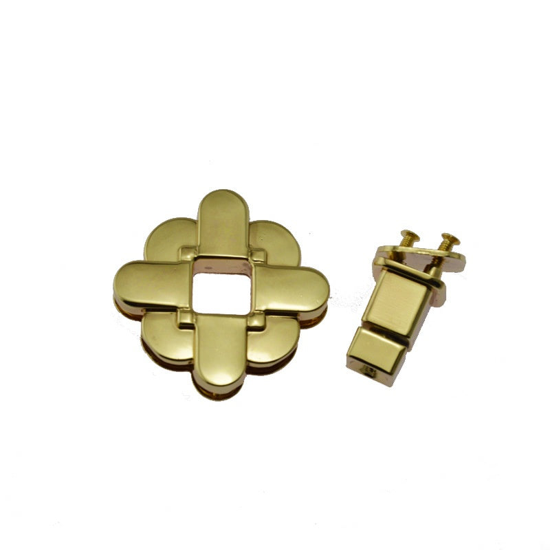 High quality beauty flower turn lock for leather bags wholesale -220