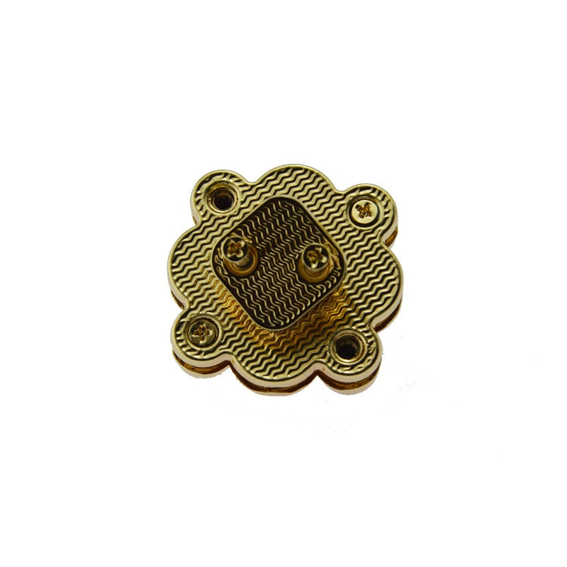 High quality beauty flower turn lock for leather bags wholesale -220